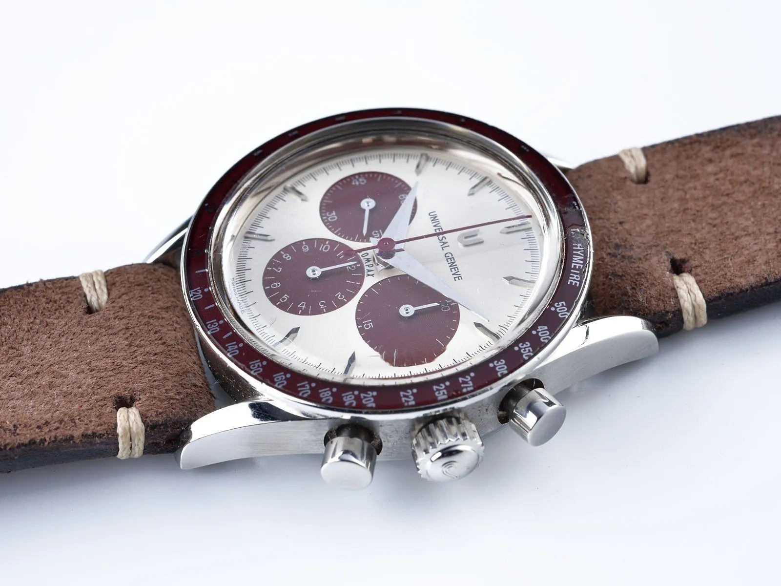 UNIVERSAL GENEVE COMPAX CHRONOGRAPH 884 . 485 BURGUNDY