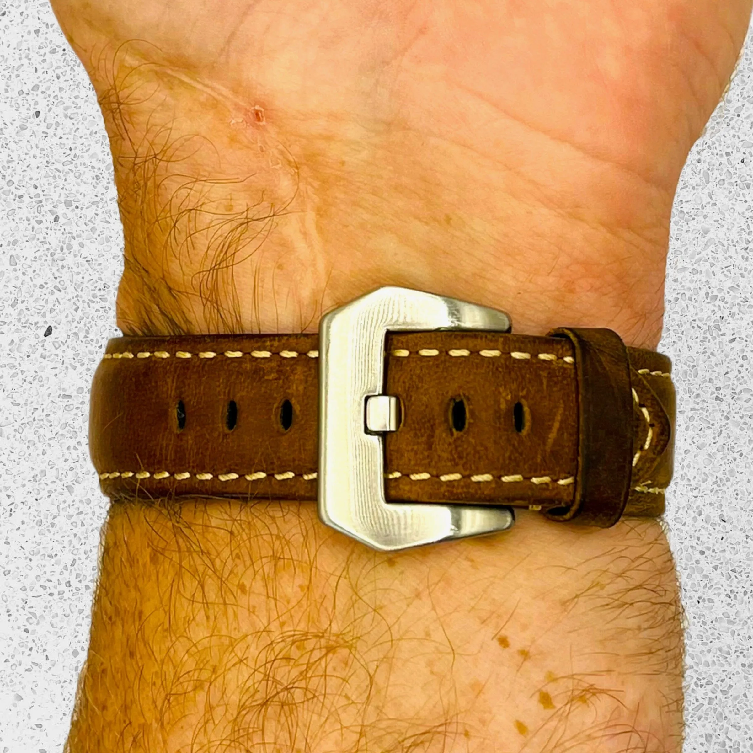 Universal Handmade Retro Leather Watch Straps - Compatible with most models