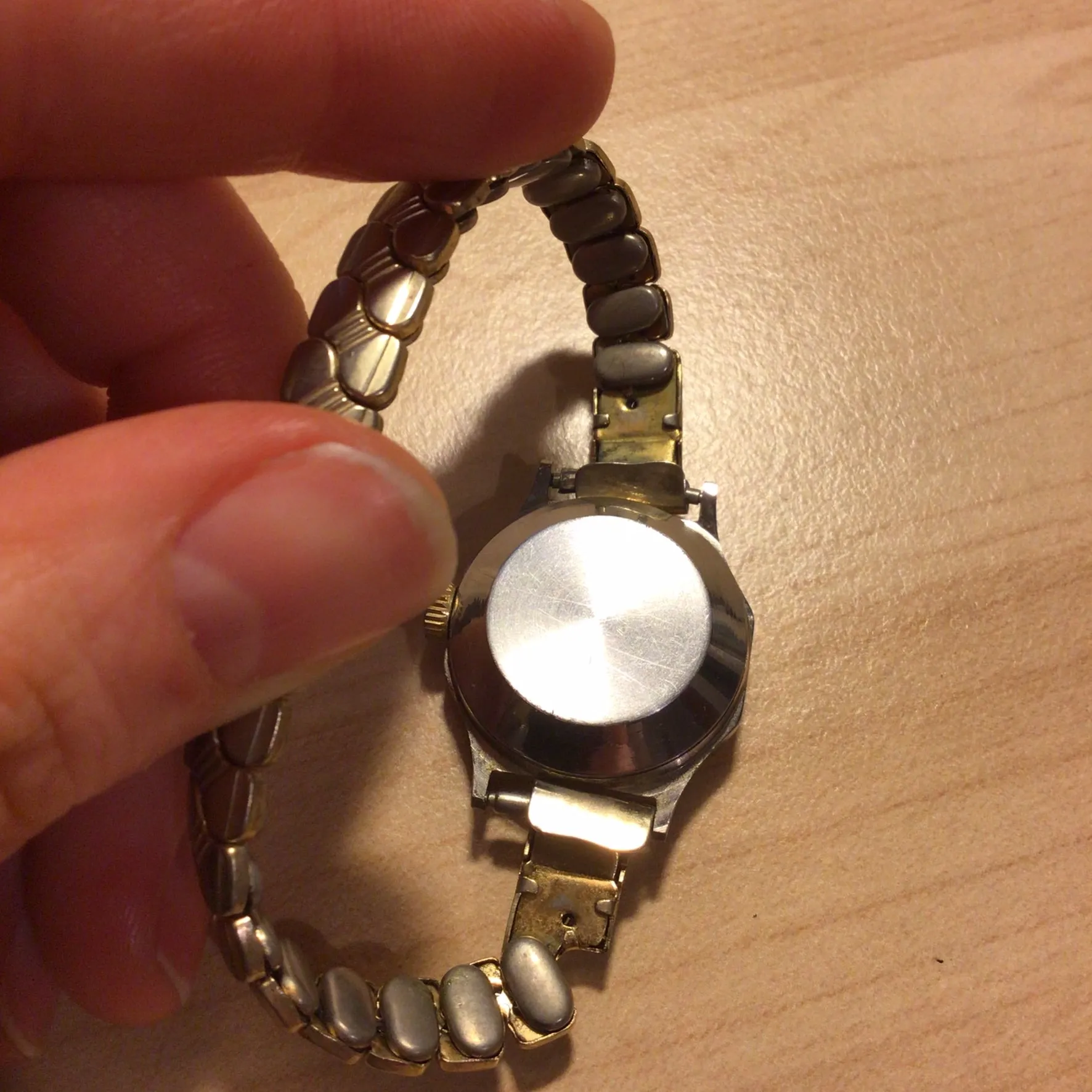 Vintage Santima Gold & Silver Toned Antimagnetic Bracelet Watch (untested)