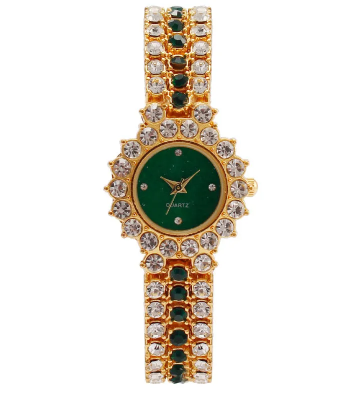W3810 - Crown Rhinestone Fashion Watch