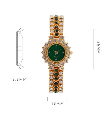 W3810 - Crown Rhinestone Fashion Watch