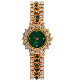 W3810 - Crown Rhinestone Fashion Watch
