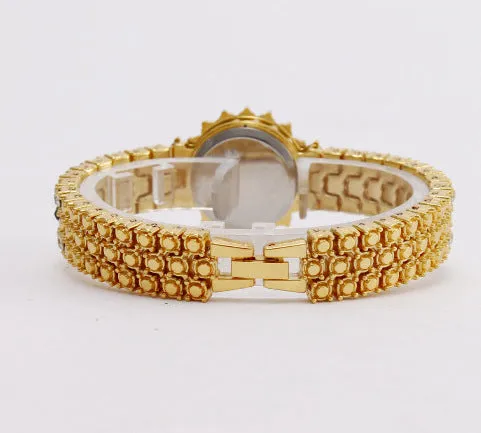 W3810 - Crown Rhinestone Fashion Watch