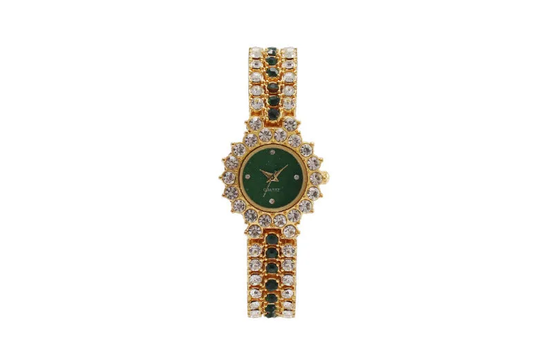 W3810 - Crown Rhinestone Fashion Watch