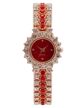 W3812 - Crown Rhinestone Fashion Watch
