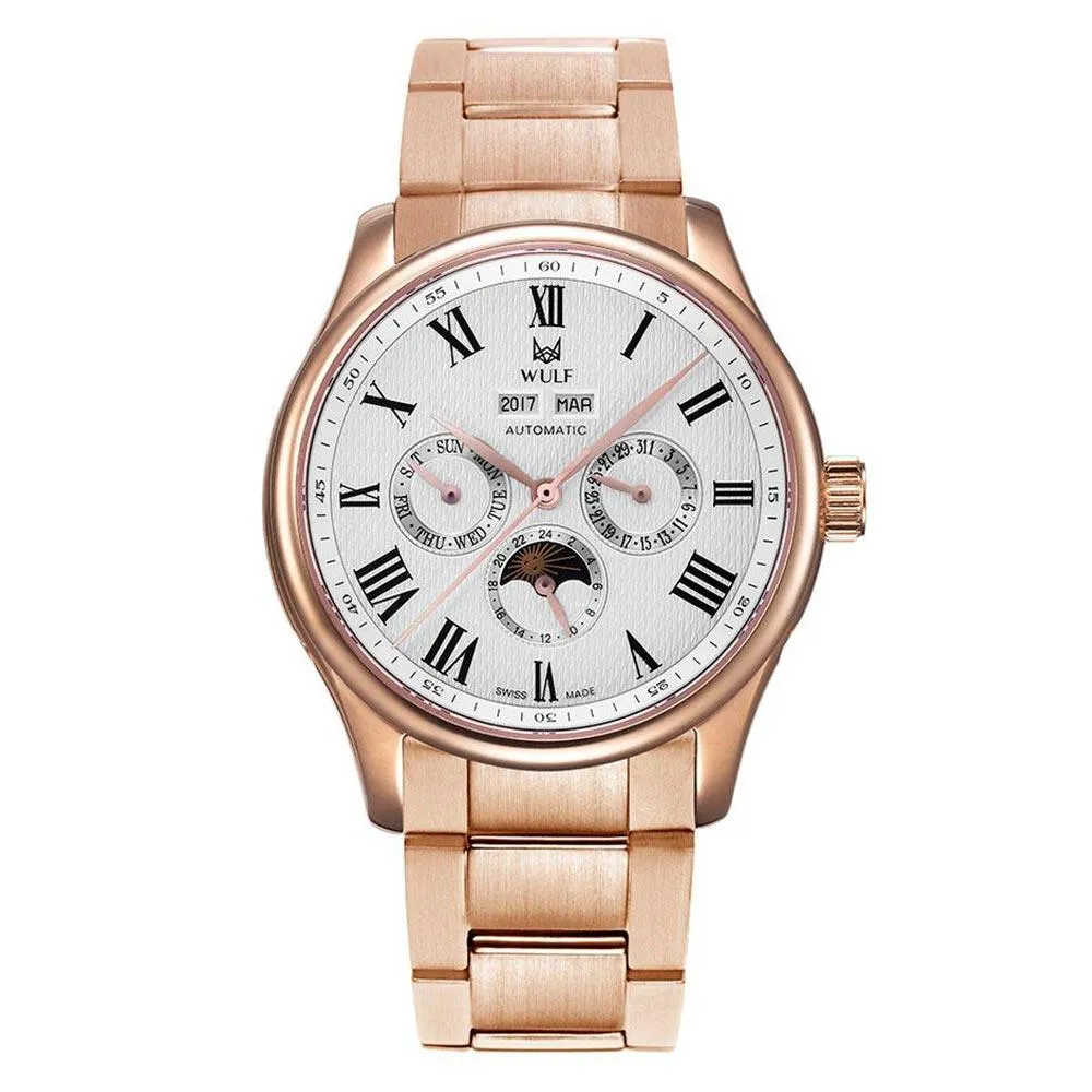 WULF Lycan-X Rose Gold  Automatic Men's Watch - WF03.02M